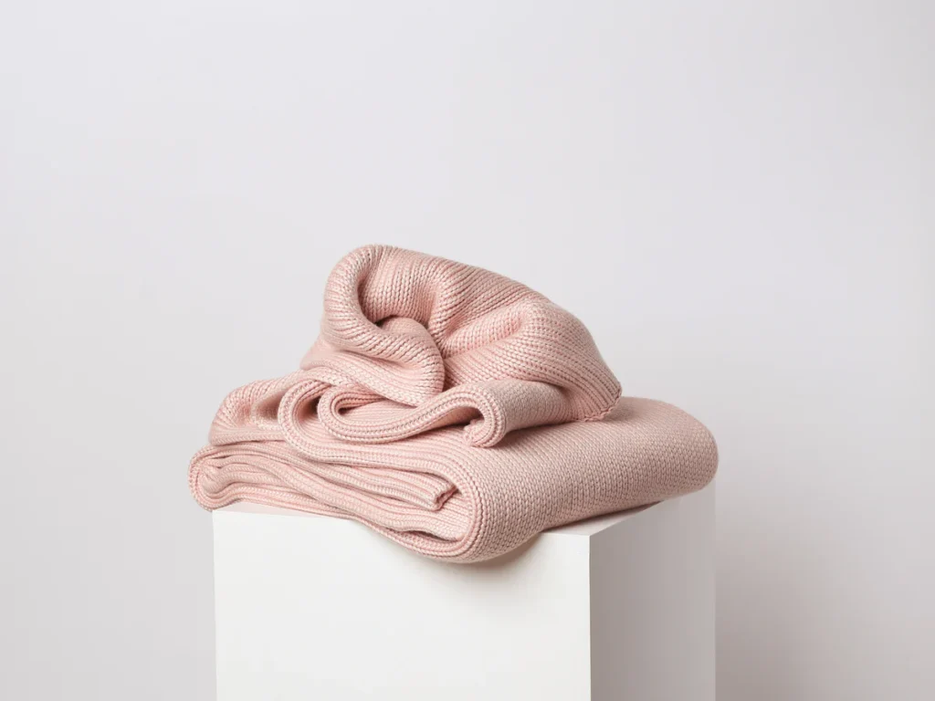 pink Woven Woven weighted blanket